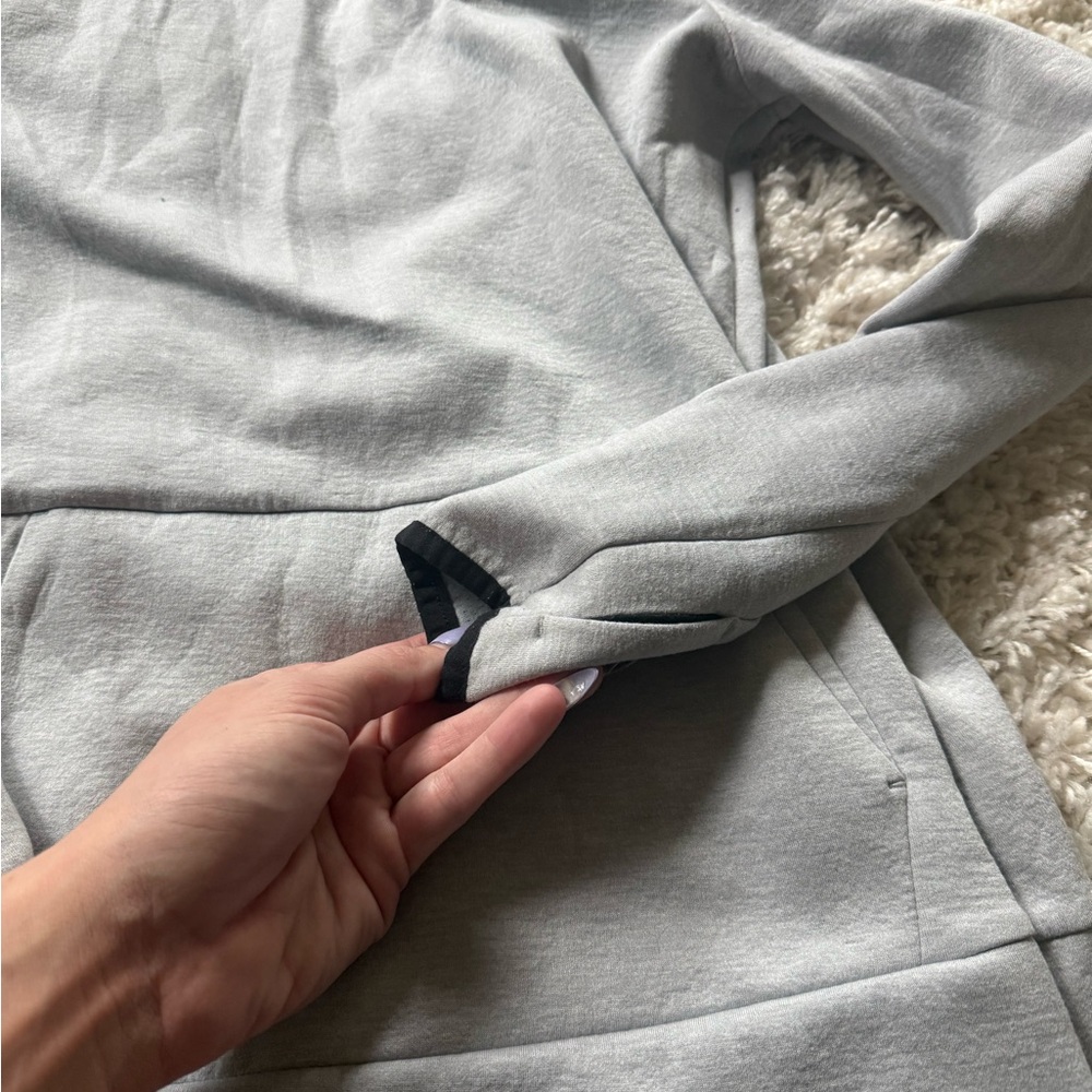 Champion sporty, athletic, cute, streetwear, trendy Light Gray Hoodie - Picture 3 of 5